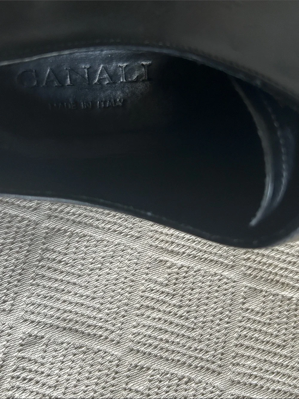 Canali Black Leather Derby Shoes - Classic Lace-Up Oxfords